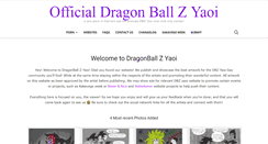 Desktop Screenshot of dragonballzyaoi.com