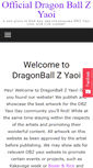 Mobile Screenshot of dragonballzyaoi.com