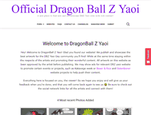 Tablet Screenshot of dragonballzyaoi.com